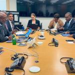 Lors d'une séance du travail entre le FMI et le gouvernement congolais représenté par le ministre de Finances à Washington