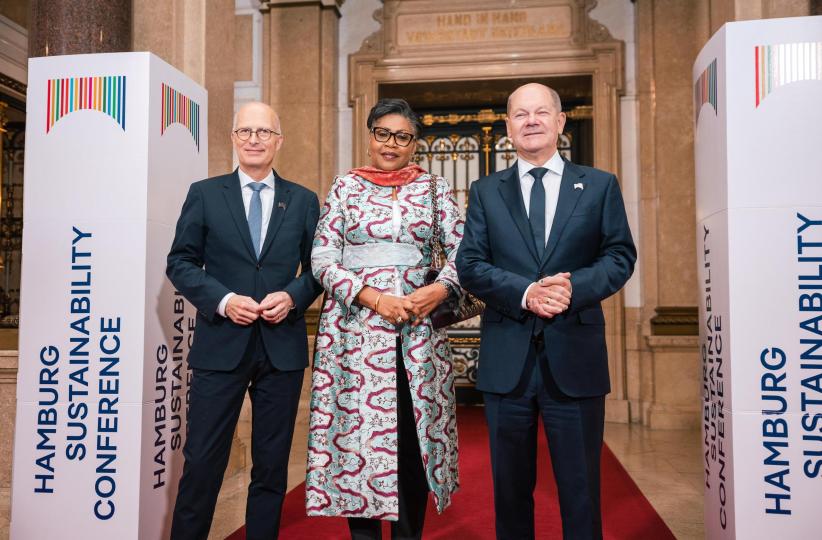 La Première ministre Judith Suminwa à la Conférence de Hambourg 