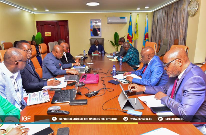 Rencontre entre les responsables de regies financières et l'Inspection générale de Finances le 14 novembre 2025 à Kinshasa 