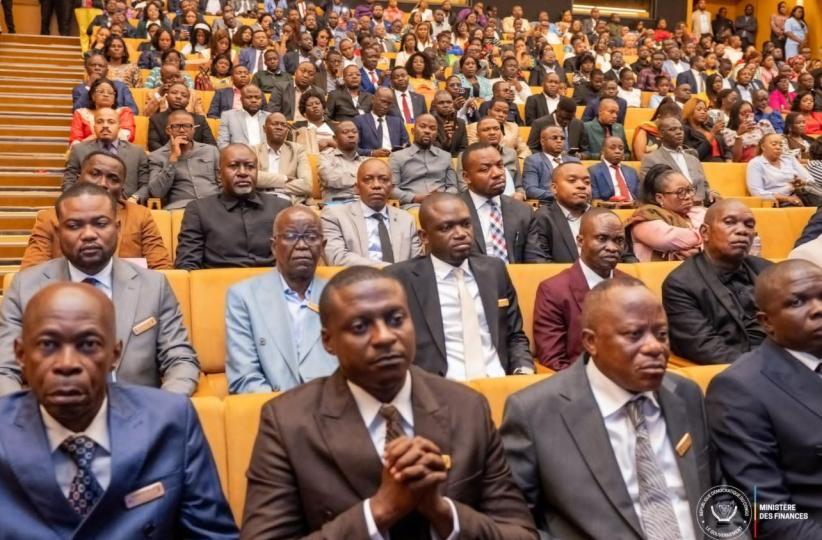 Comptables publics lors de la prestation de serment vendredi  30 janvier 2026 à Kinshasa.