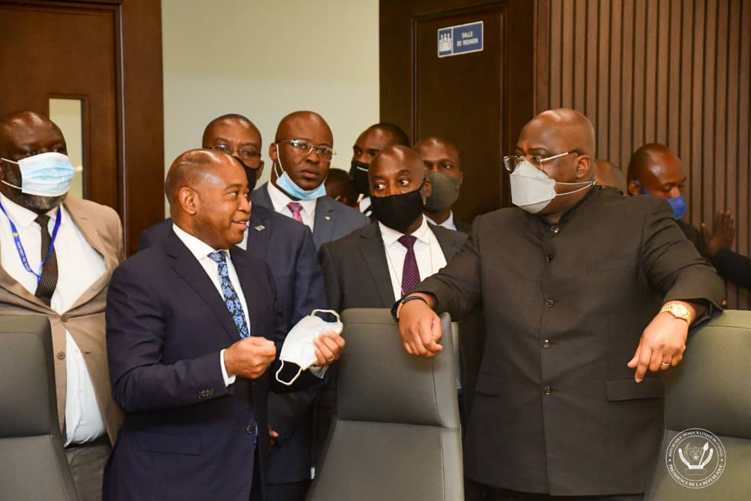 Félix Tshisekedi et le Gouverneur de la BCC