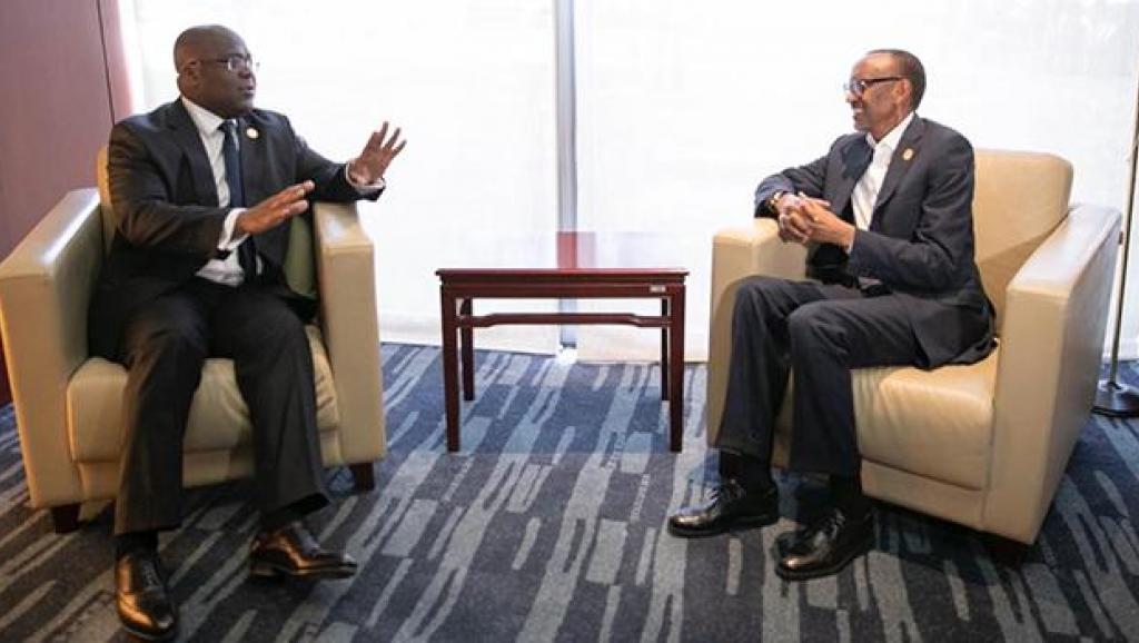 Félix Tshisekedi et Paul Kagame