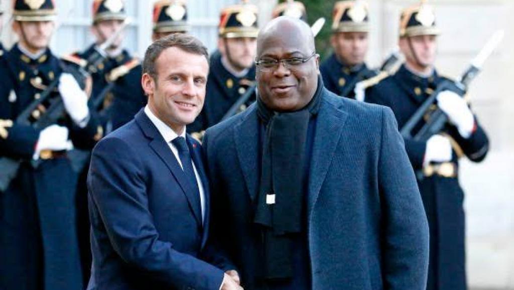 Félix Tshisekedi et Emmanuel Macron. Ph. Droits tiers.