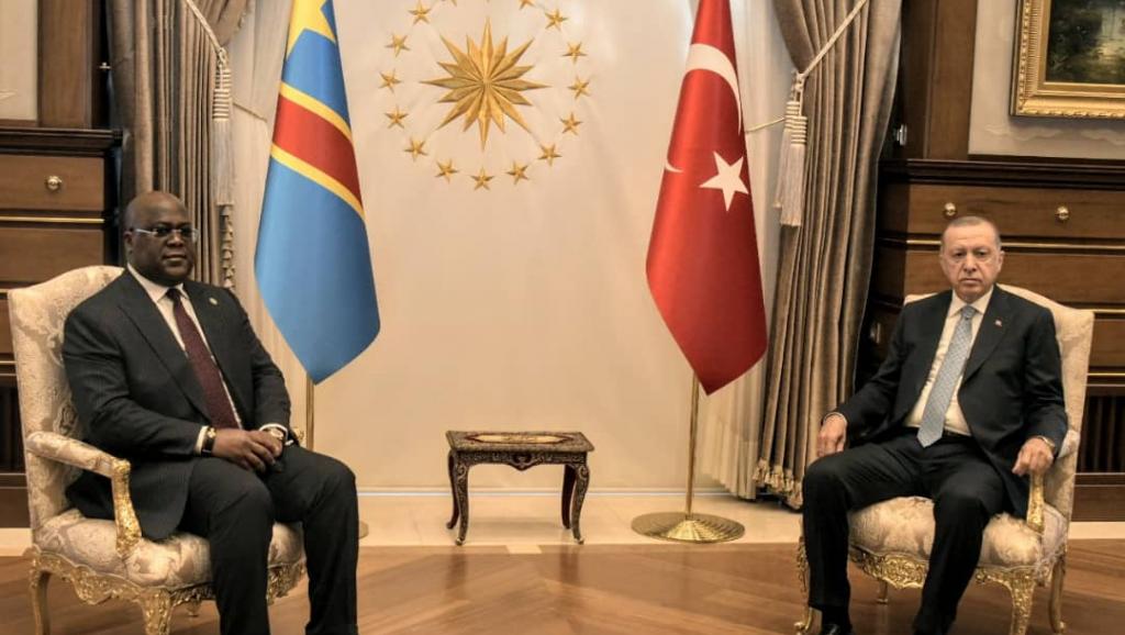 Félix Tshisekedi et son homologue Tayyip Erdogan