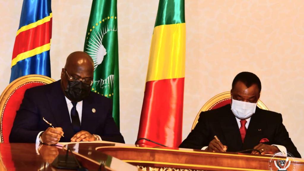 Les Présidents de la République de deux Congo 