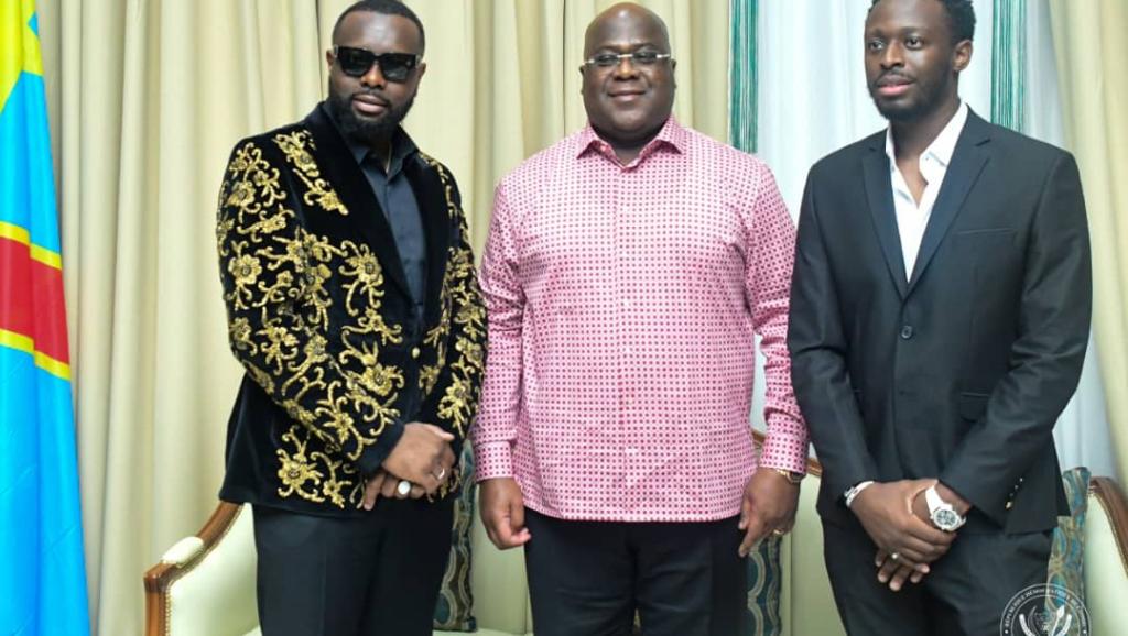 Les deux musiciens congolais de la diaspora reçus par le chef de l’État 