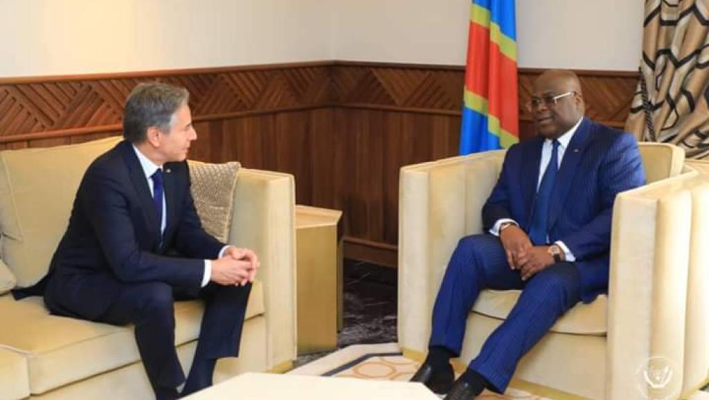Le secrétaire d’État américain effectue une visite de 48 heures à Kinshasa 