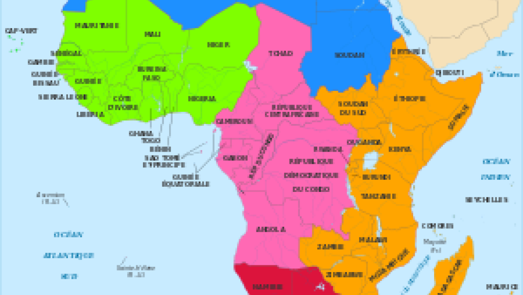 Les pays de l'Afrique 