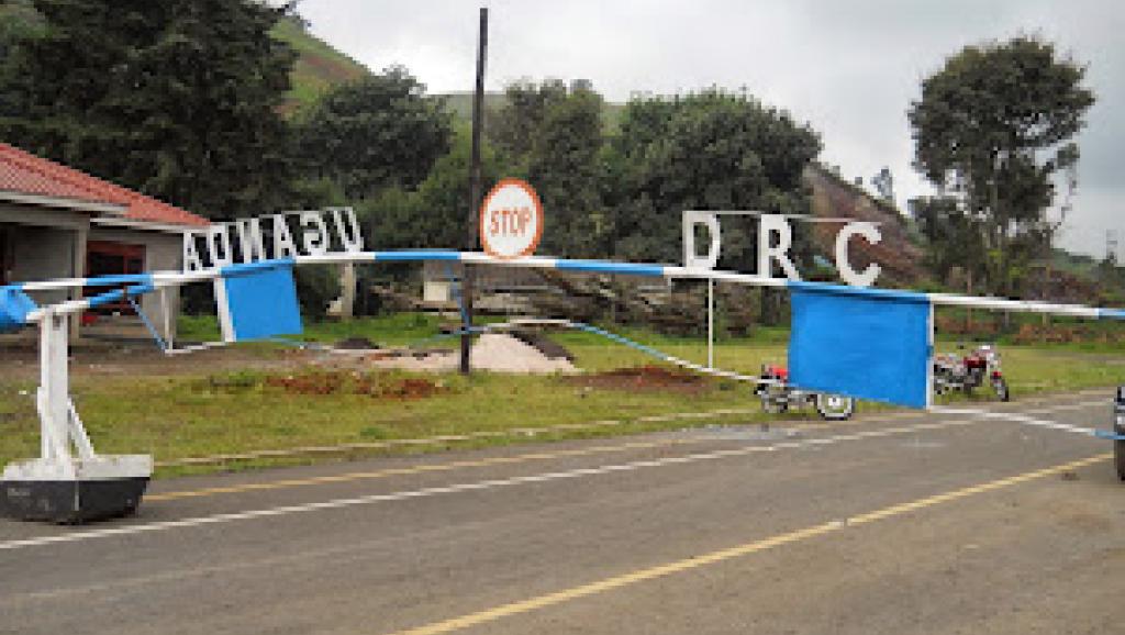Un poste frontalier entre la RDC et l'Ouganda. Photo d'illustration 