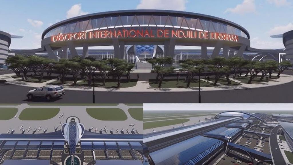 Maquette du nouvel aéroport de ndjili que va construire la société Milvest 