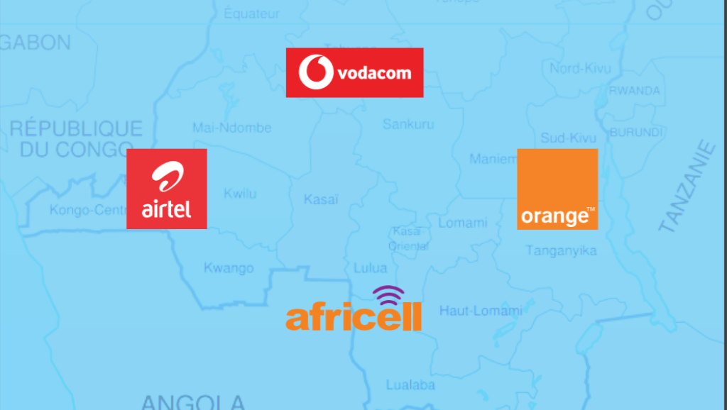 Les 4 opérateurs de la téléphonie cellulaire en RDC