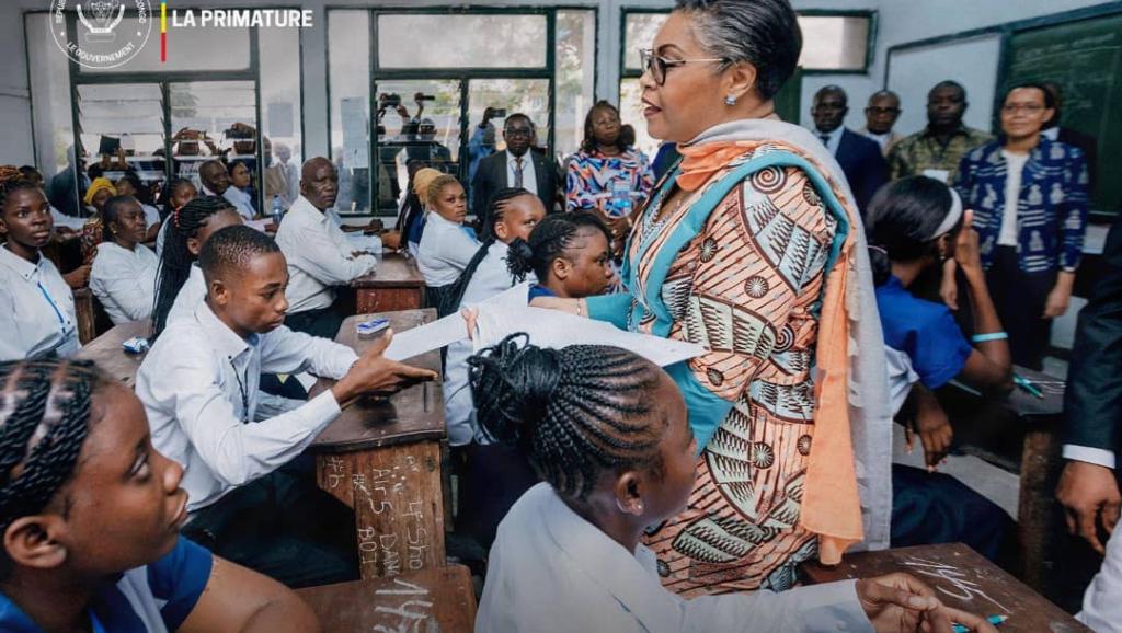 La Première Ministre Judith Suminwa a donné le go des examens d'Etat au Lycée Shaumba