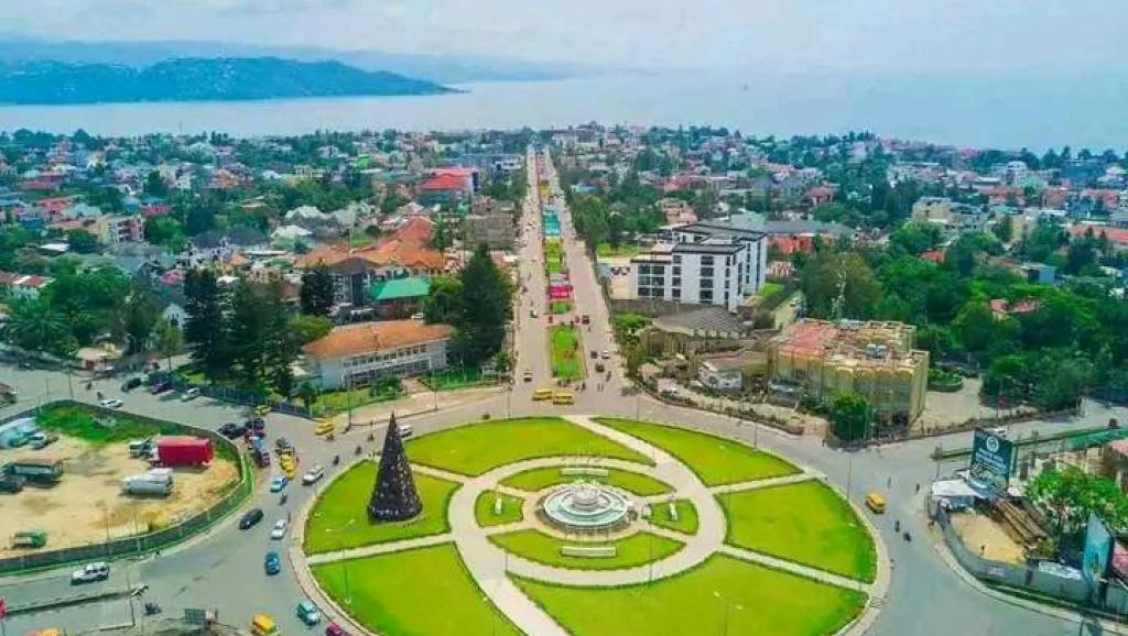 Une vue de la ville de Goma