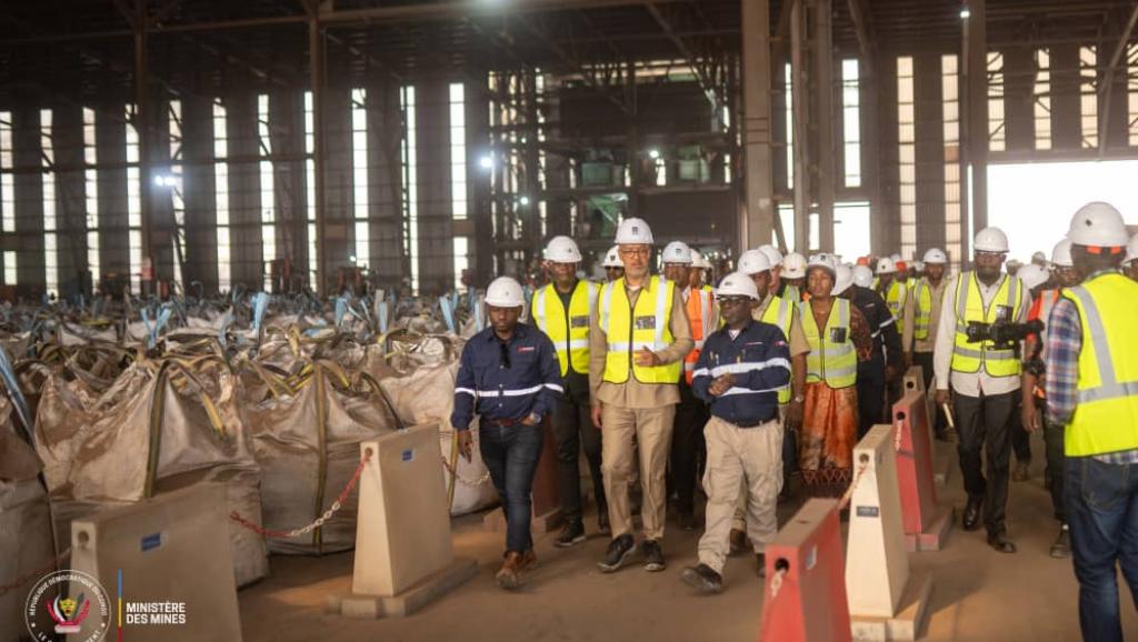 Le ministre des Mines en visite dans les installations de Kamoa Copper