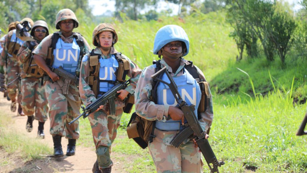 Les casques bleus en opération en RDC