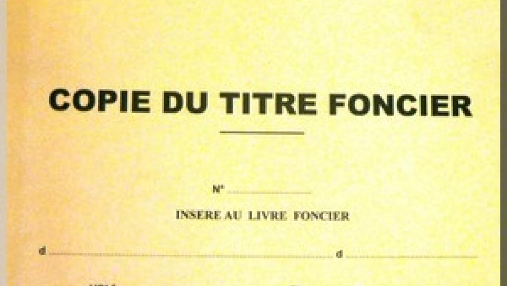 Une copie du titre foncier