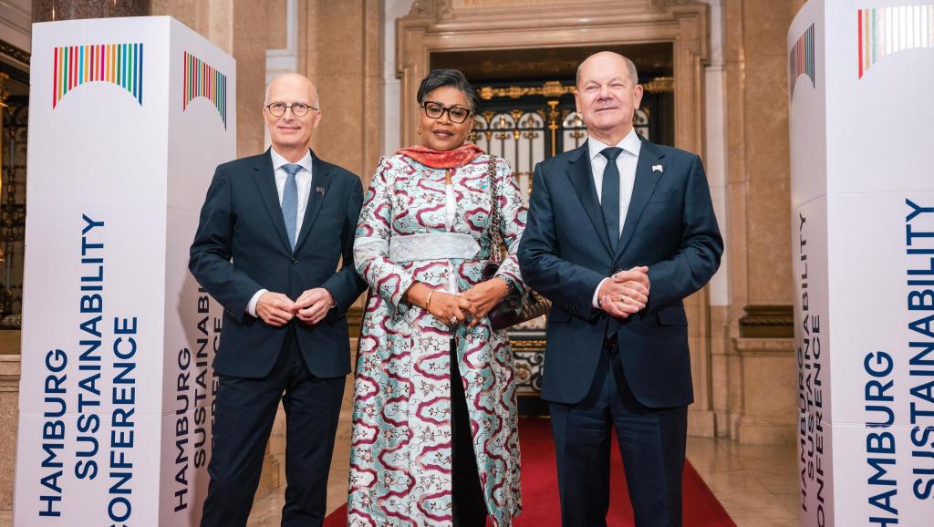 La Première ministre Judith Suminwa à la Conférence de Hambourg 