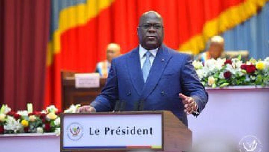 Félix Tshisekedi, lors du discours sur l'état de la nation