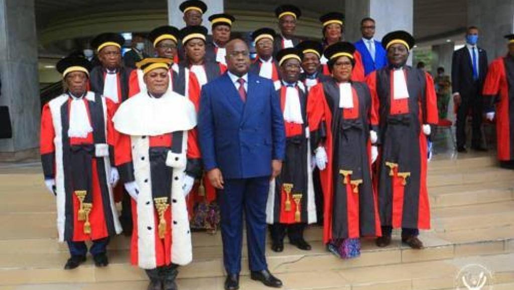 Félix Tshisekedi et les Hauts magistrats. Photo d'illustration 