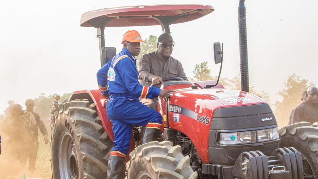 Félix Tshisekedi lors du lancement de la campagne agricole 
