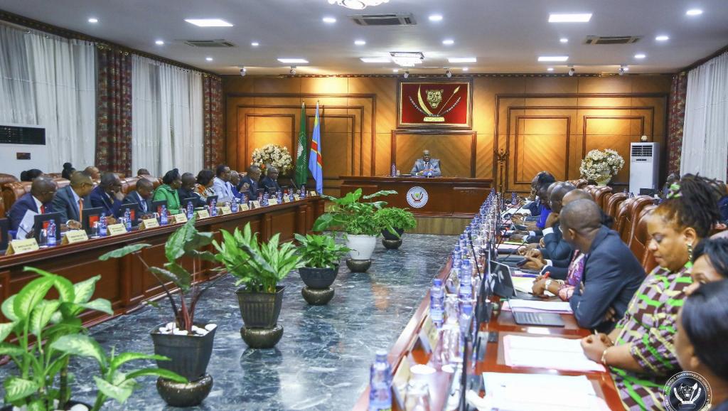 Photo d'illustration lors d'un conseil de ministres 