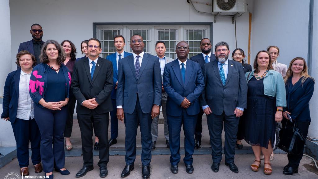Photo prise  à l'issue de leur rencontre avec la délégation de l'ONU à Kinshasa 