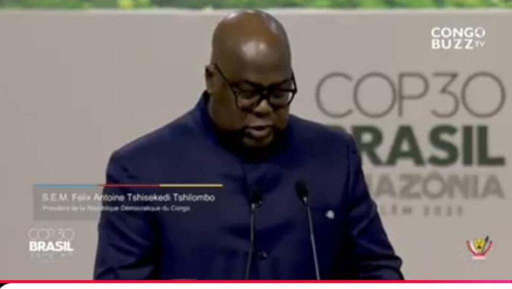 Félix Tshisekedi à la Cop 30