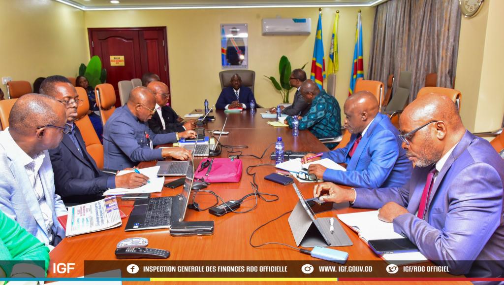 Rencontre entre les responsables de regies financières et l'Inspection générale de Finances le 14 novembre 2025 à Kinshasa 