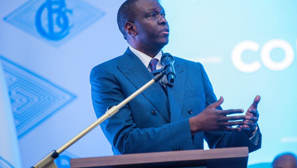 Andre Wameso, gouverneur de la Bcc, lors de la première session ordinaire de l’année 2026 du comité politique monétaire , tenue jeudi 8 janvier 2026