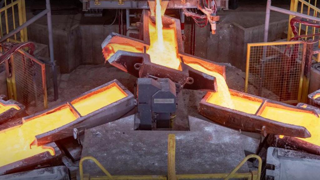 Fonderie des anodes de cuivre 