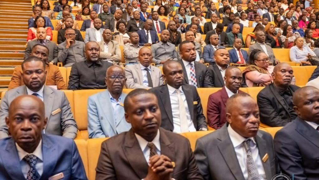 Comptables publics lors de la prestation de serment vendredi  30 janvier 2026 à Kinshasa.