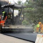 Une route en chantier