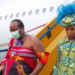 L'arrivée à Kinshasa du Roi Mswati III d'Eswatini