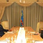 L'ancien président français est en séjour privé de 24 heures à Kinshasa 