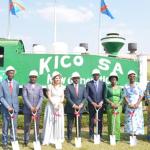 Le Premier Ministre Sama Lukonde et le staff de KICO à la cérémonie de relance des activités en août 2022
