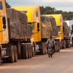 Des camions transportant des minerais sur l'axe Kasumbalesa-Lubumbashi. Photo d'illustration