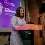 Noëlla Ayeganagato, ministre congolaise de la jeunesse