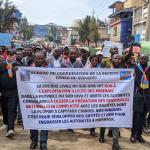 Manifestation de la société civile du Sud-Kivu. Pht. Droits tiers.