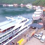 Bateau au bord du lac Kivu. Ph. Droits tiers 