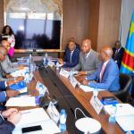 Adolph Muzito avec les partenaires techniques et financiers 
