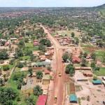 Vue aérienne sur la cité minière de Durba en province du Haut-uele, dans l'Est de la RDC