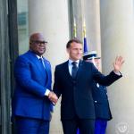 Félix Tshisekedi et Emanuel Macron, présidents de la RDC et de la France