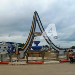 Le rond-point du Canon, dans la ville de Kisangani, chef-lieu de la province de la Tshopo, au Nord-est de la RDC