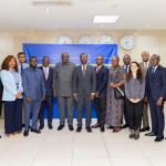 Ministre de Mines Watum Kakbamba et la délégation du Fonds monétaire international