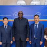 Le Groupe Zijin Mining lors de la présentation de son rapport annuel de production minier sur l'an 2025 au ministre de Mines