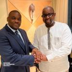 Floribert Anzuluni, et Benjamin Evita, vice-président de la Chambre de commerce de la CEEAC