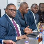 Doudou Fwamba, ministre de Finances lors de la réunion stratégique sur la mise en oeuvre de déconcentration de l'ordonnancement avec la DGTCP 