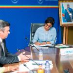 Le DG du groupe Perenco reçu par la ministre des Hydrocarbures 