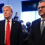 De gauche à droite, Donald Trump et Massad Boulos.
