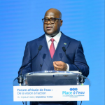 Le président Félix Antoine Tshisekedi au Forum africain sur l'eau, à Ndjamena.